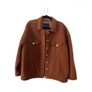 American Eagle Outfitters Brown Teddy Jacket
